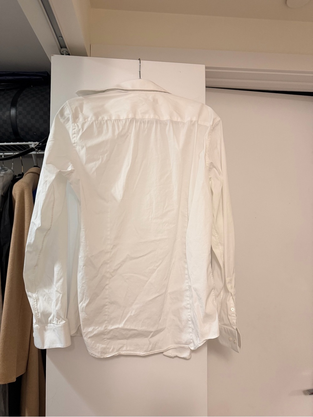 Theory Sylvain Wealth Men's White Button Down Dress Shirt - Picture 4 of 7